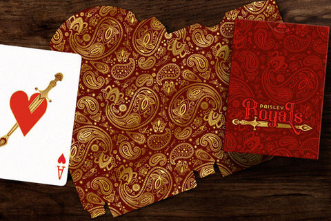 Paisley Royals (Red) Playing Cards  Paisley Royals (Red) Playing Cards