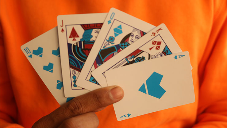 Pastels Blue Playing Cards