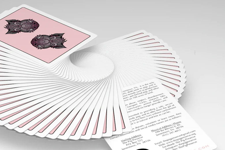 Wild Reserve: Pink Boar Playing Cards