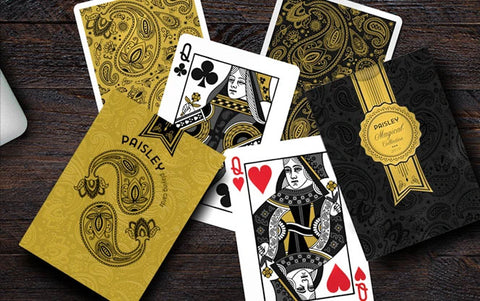 Paisley Magical Gold Playing Cards Paisley Magical Gold Playing Cards