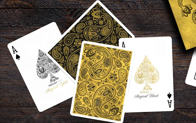 Paisley Magical Black Playing Cards