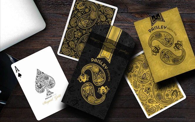 Paisley Magical Black Playing Cards