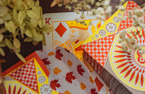 Tally-Ho Autumn Circle Back Playing Cards  Tally-Ho Autumn Circle Back Playing Cards