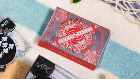 Red Transparent Playing Cards by MPC Red Transparent Playing Cards by MPC