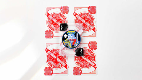 Red Transparent Playing Cards by MPC Red Transparent Playing Cards by MPC