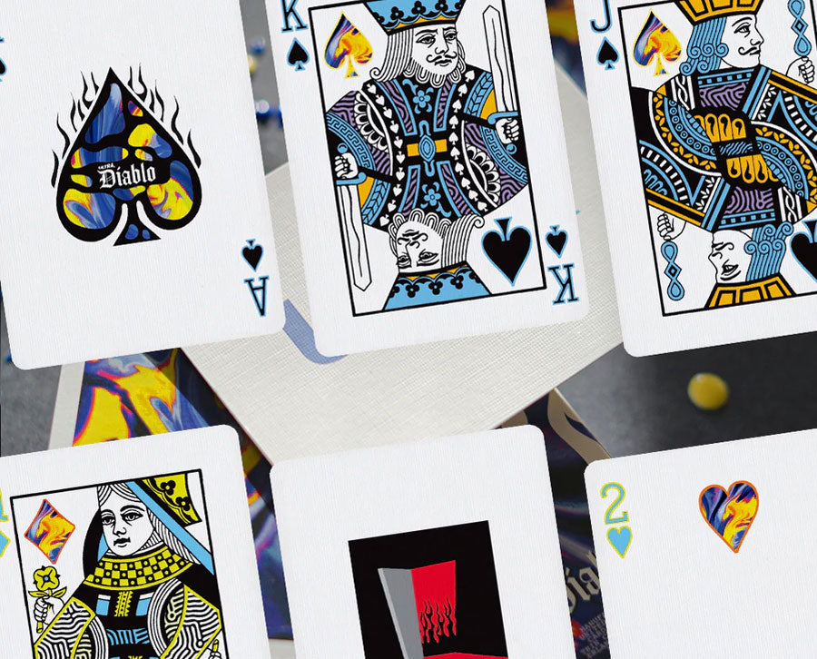 Ultra Diablo Blue Playing Cards