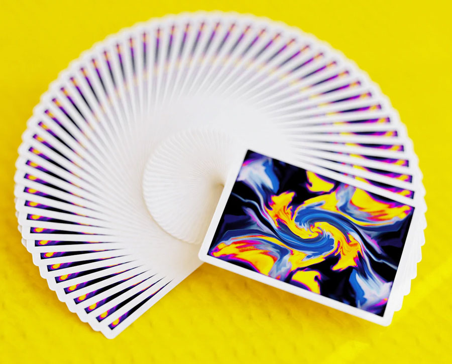 Ultra Diablo Blue Playing Cards