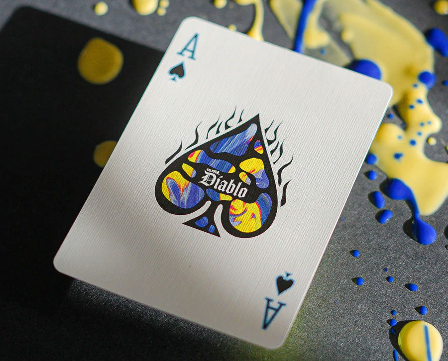 Ultra Diablo Blue Playing Cards