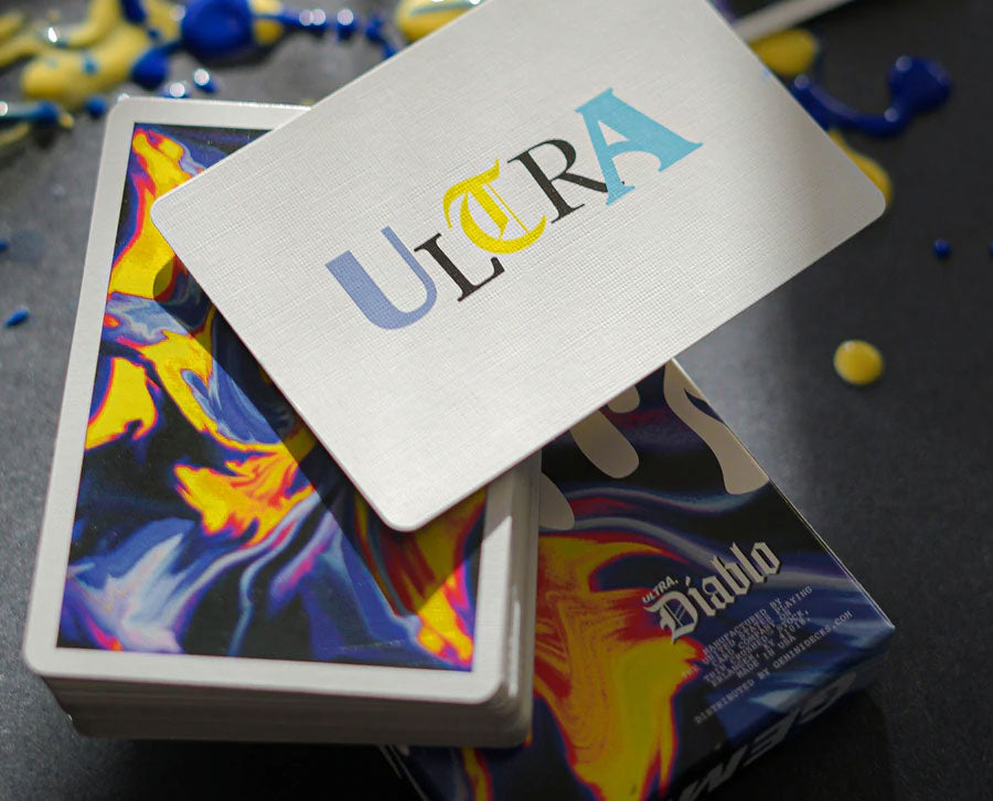 Ultra Diablo Blue Playing Cards