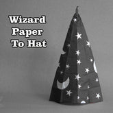 Wizard Paper To Hat (Black)
