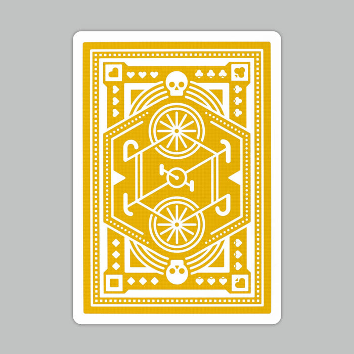 Yellow Wheel Playing Cards