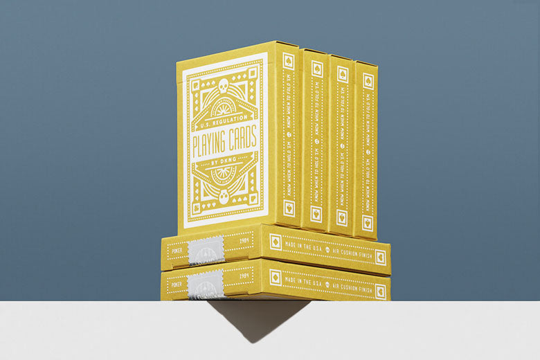 Yellow Wheel Playing Cards