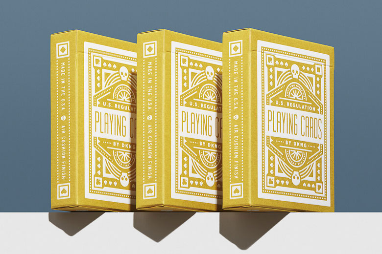 Yellow Wheel Playing Cards