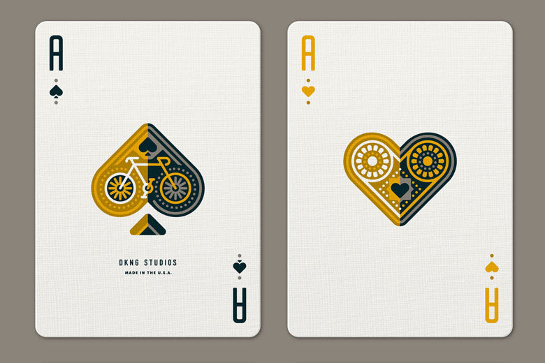 Yellow Wheel Playing Cards