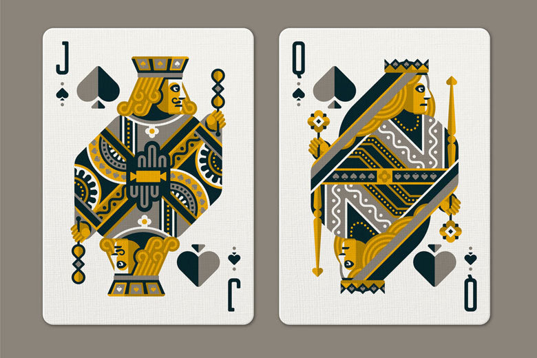Yellow Wheel Playing Cards