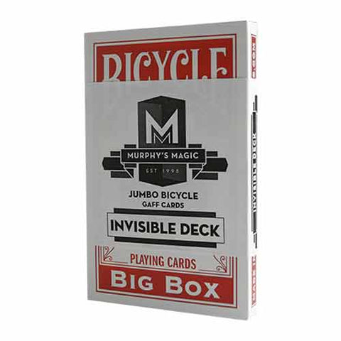 Jumbo Invisible Deck Bicycle (Red)