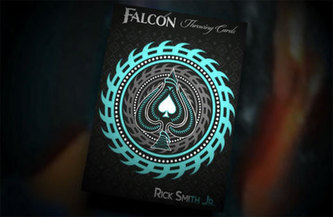 Aqua Falcon Throwing Cards