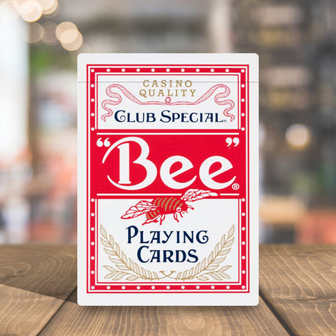 Bee Poker Card (Red)