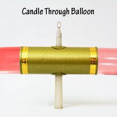 Candle Through Balloon