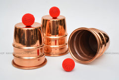 Cups And Balls - Large ( Copper Plated )
