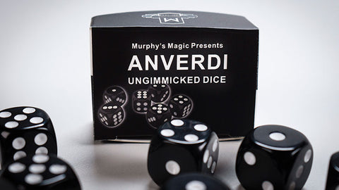 NON GIMMICKED DICE 6 PACK/BLACK by Tony Anverdi