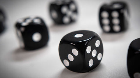 NON GIMMICKED DICE 6 PACK/BLACK by Tony Anverdi