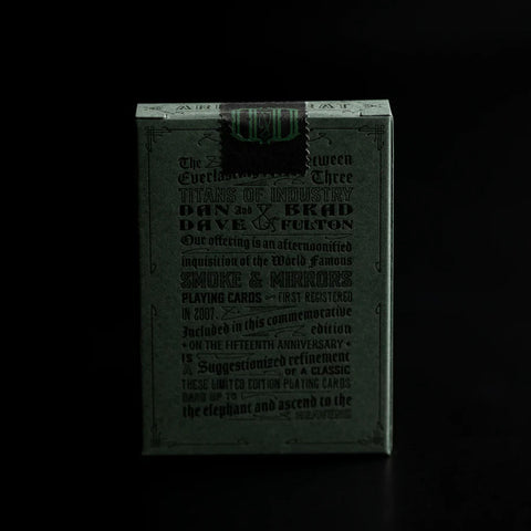 Smoke & Mirrors Anniversary Edition: Green Playing Cards by Dan & Dave