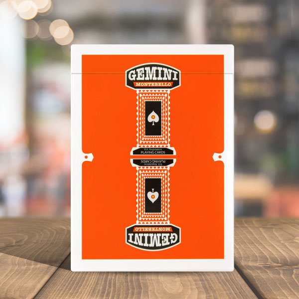 Gemini Casino Orange Playing Cards