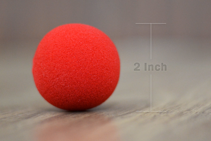 2 inch Regular Sponge Ball (Red) from Magic by Gosh