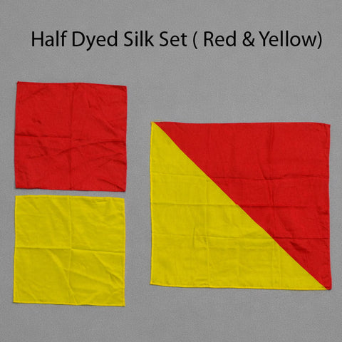 Half Dyed Silk Set ( Red & Yellow )