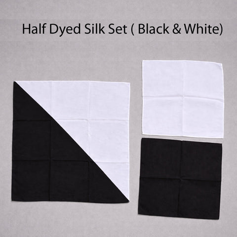 Half Dyed Silk Set ( Black & White )