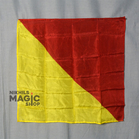 Half Dye Silk 18 inch (Red & Yellow)