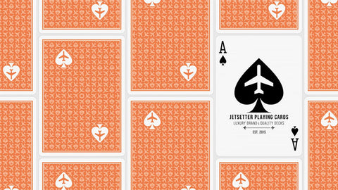 Lounge Edition in Hangar (Orange)  by Jetsetter Playing Cards