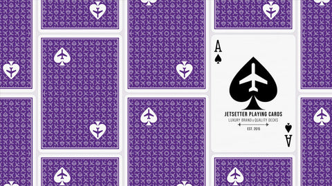 Lounge Edition in Passenger Purple by Jetsetter Playing Cards