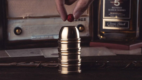 Mini Cups and Balls (Brass) by Secret Factory 