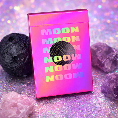 Moon (Pink Holo) Playing Cards