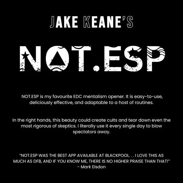 NOT.ESP by Jake Keane - Instant Acces