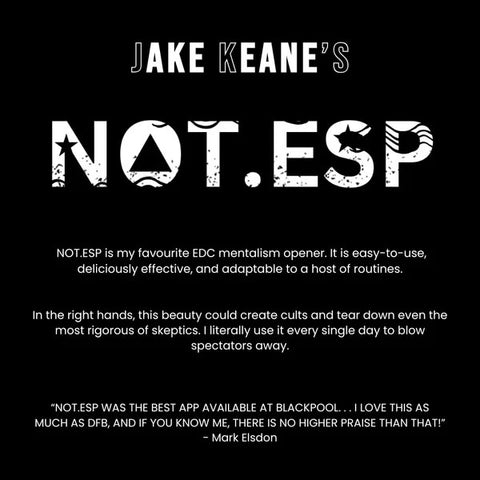 NOT.ESP by Jake Keane - Instant Acces