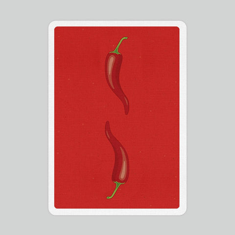 Gettin' Spicy -Chili Pepper Playing Cards by OPC