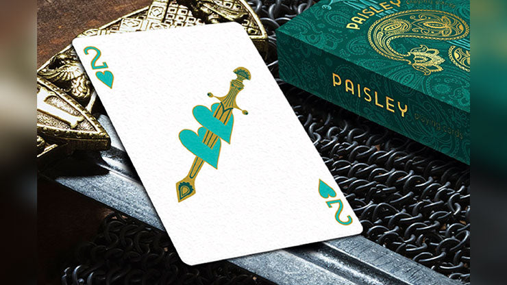 Paisley Royals (Teal) Playing Cards