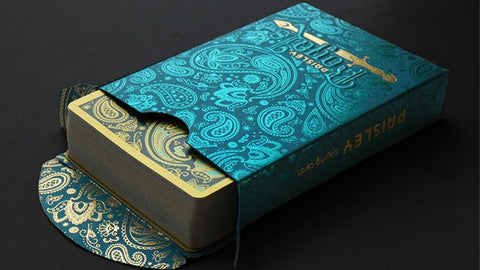 Paisley Royals (Teal) Playing Cards