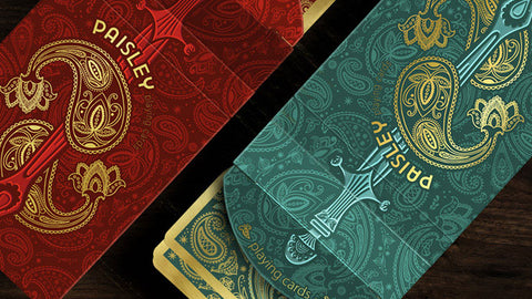 Paisley Royals (Teal) Playing Cards