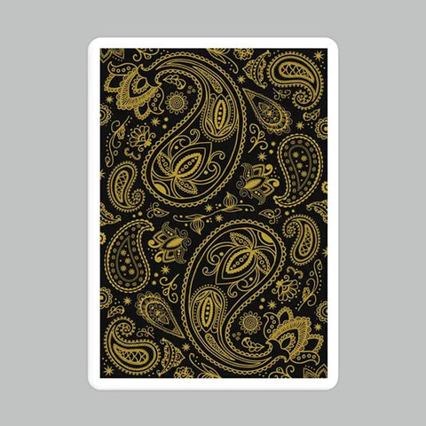 Paisley Magical Black Playing Cards