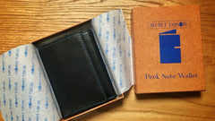 The Peek Note Wallet by secret Tannery