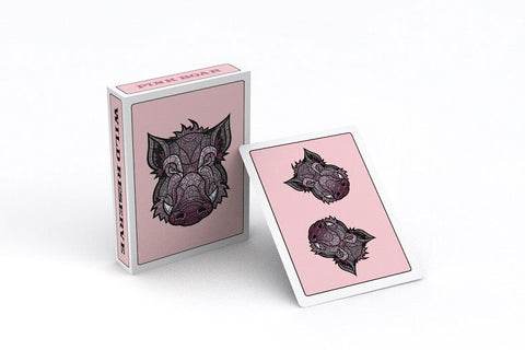 Wild Reserve: Pink Boar Playing Cards 