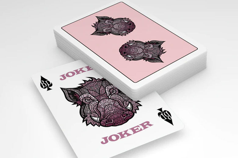 Wild Reserve: Pink Boar Playing Cards 