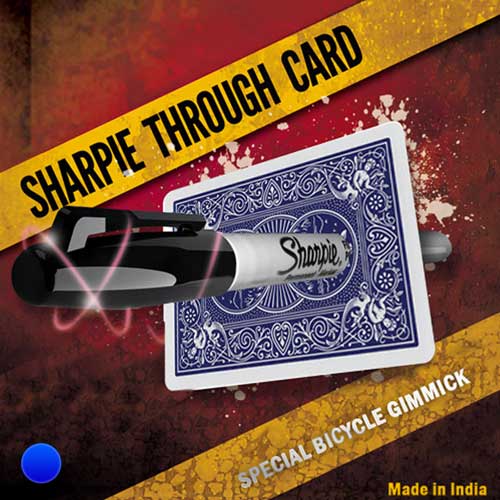 Sharpie Through Card (Blue)