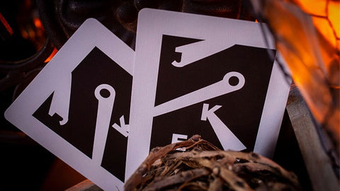 Sinis (Raspberry and Black) Playing Cards