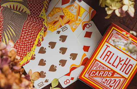 Tally-Ho Autumn Circle Back Playing Cards 