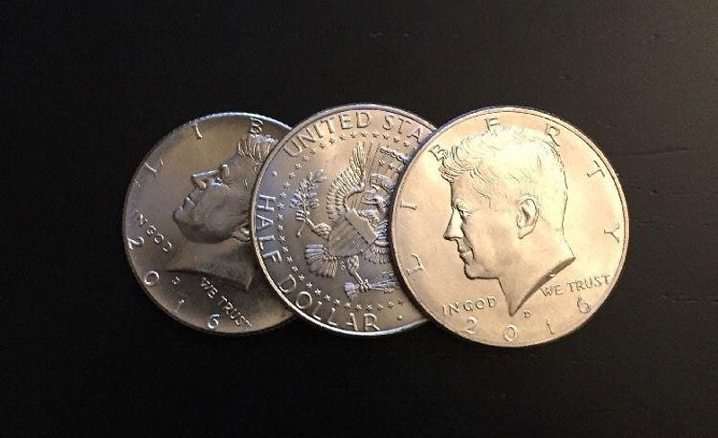 Triad Coins (US Gimmick ) by Joshua Jay